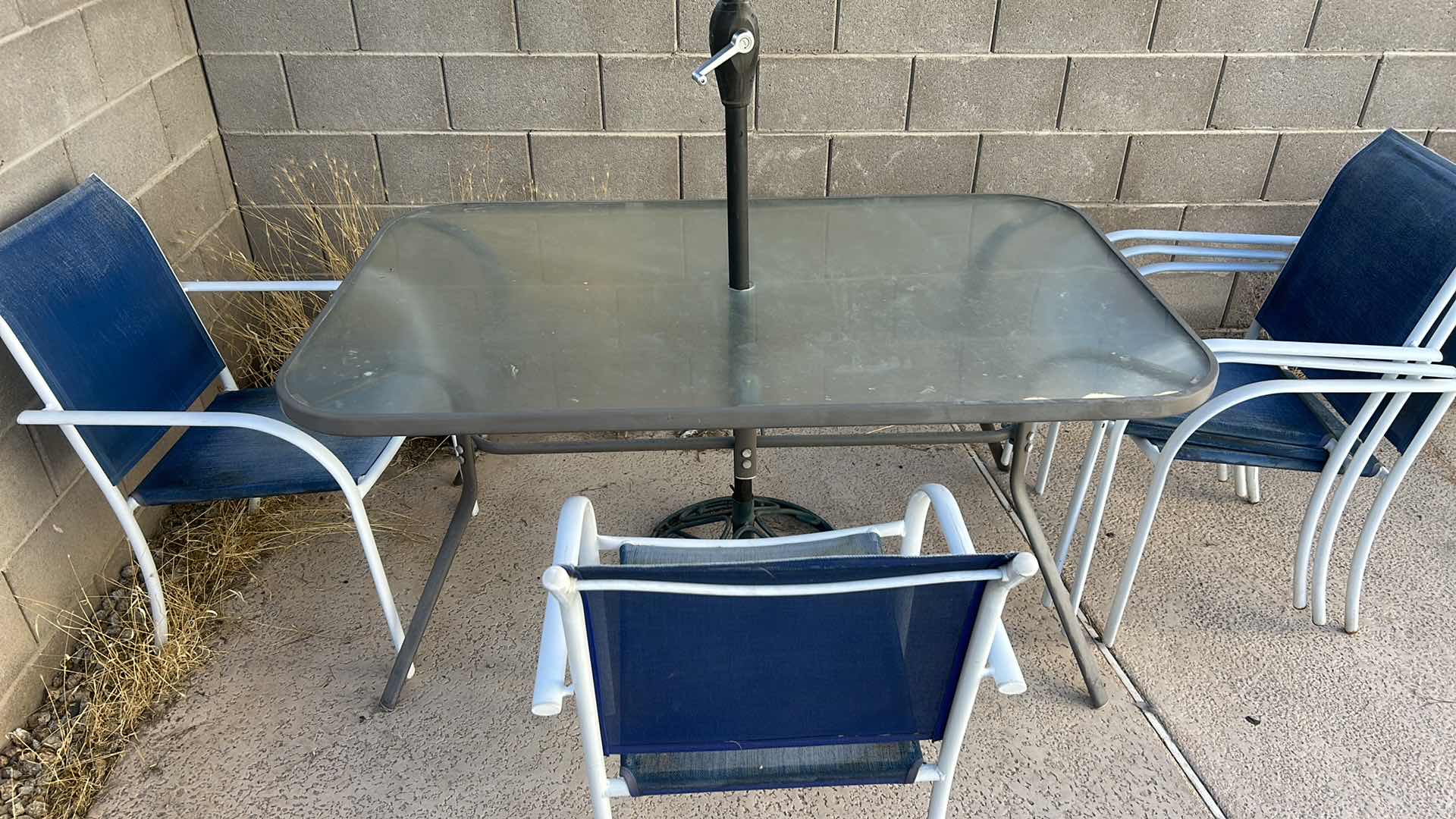 Photo 7 of PATIO TABLE AND 5 CHAIRS W UMBRELLA