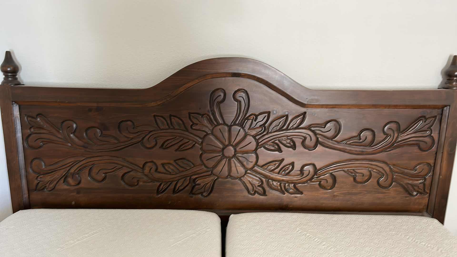 Photo 6 of CARVED DARK WOOD HEADBOARD  79” x 51”