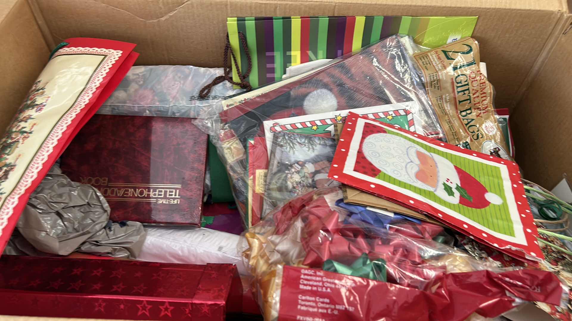 Photo 2 of LARGE BOX OF CHRISTMAS WRAP