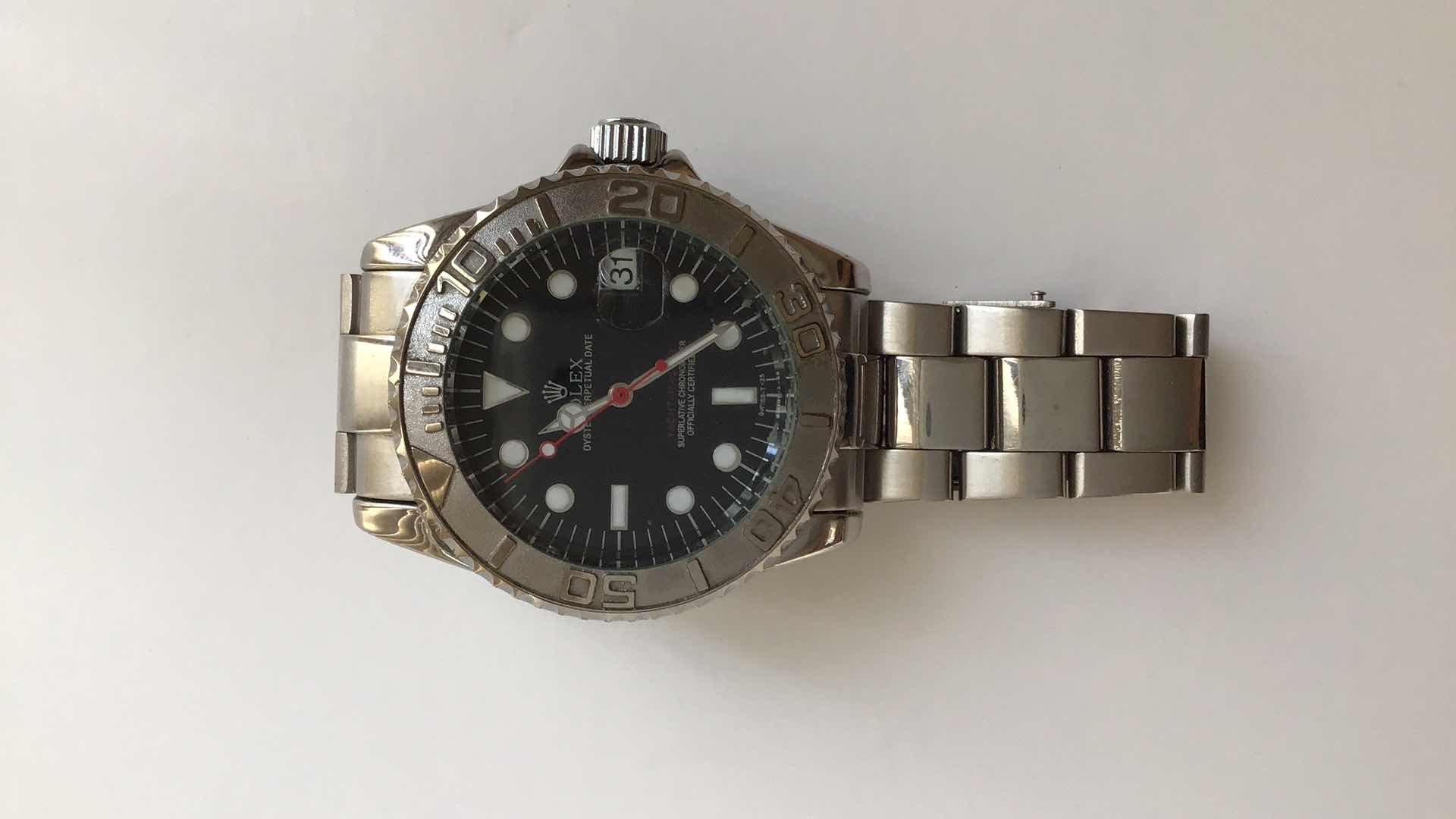 Photo 8 of FAUX VINTAGE ROLEX YACHT-MASTER WATCH  AD DAYTONA 1992 WINNER 24 (NOT AUTHENTIC)