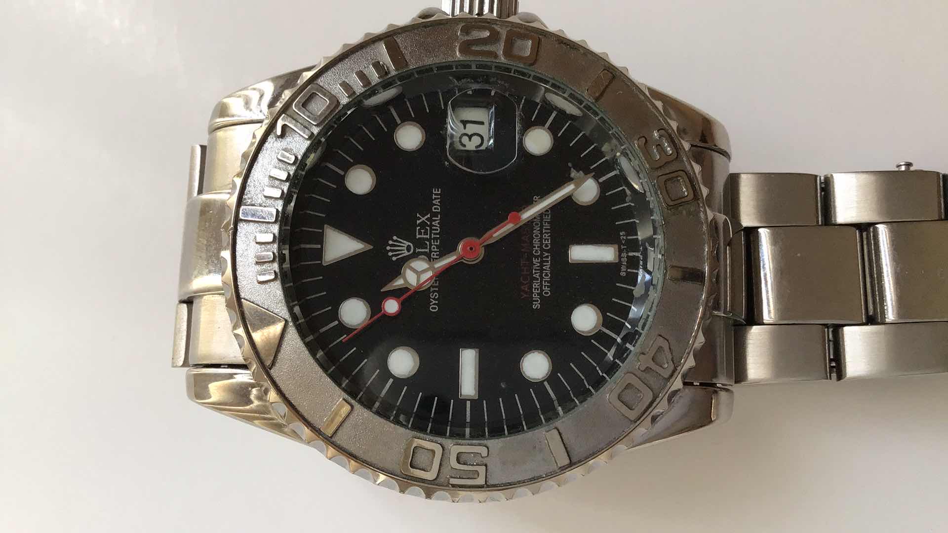 Photo 9 of FAUX VINTAGE ROLEX YACHT-MASTER WATCH  AD DAYTONA 1992 WINNER 24 (NOT AUTHENTIC)