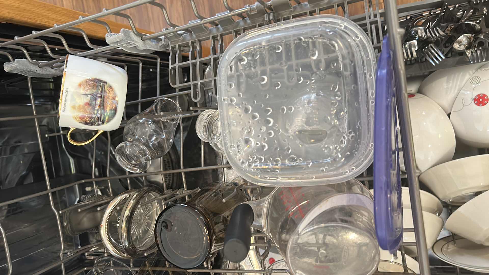 Photo 8 of CONTENTS INSIDE DISHWASHER - CLEAN DINNERWARE AND MORE PLUS ITEMS ON TOP OF COUNTER