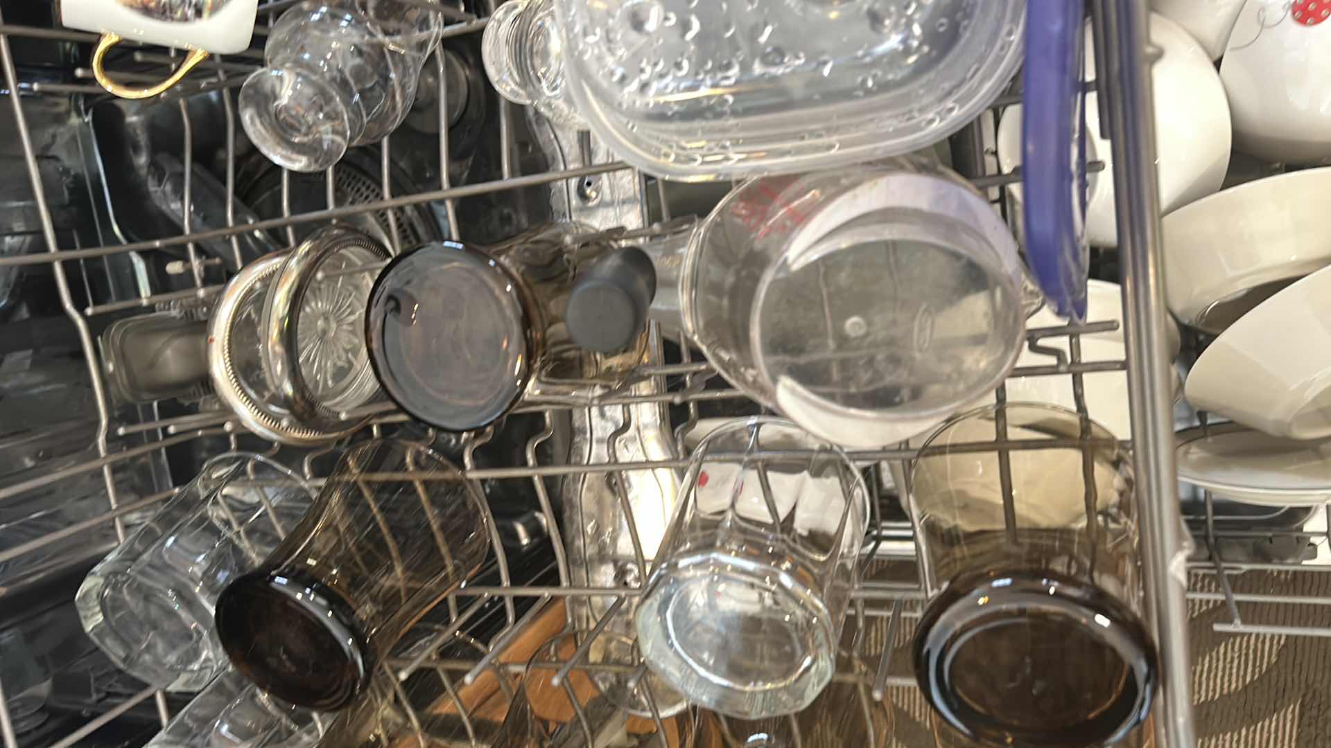 Photo 7 of CONTENTS INSIDE DISHWASHER - CLEAN DINNERWARE AND MORE PLUS ITEMS ON TOP OF COUNTER