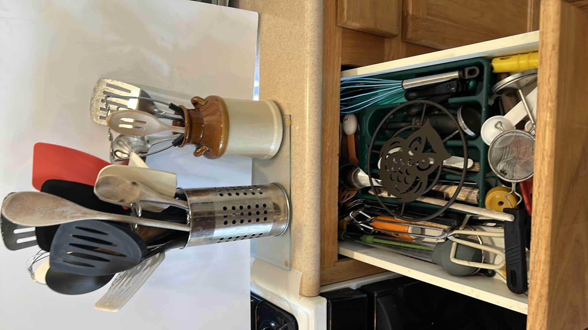 Photo 5 of CONTENTS OF KITCHEN DRAWERS AND TWO CONTAINERS WITH SPATULAS AND MORE