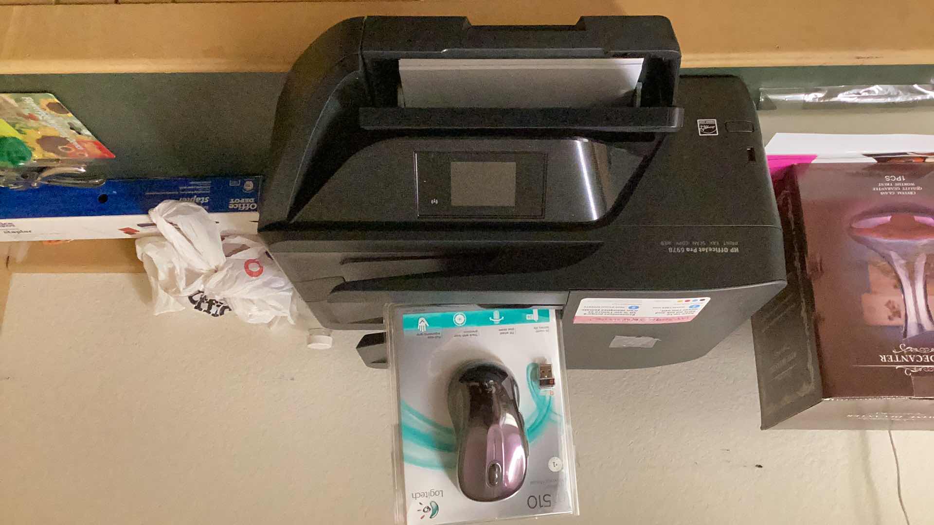 Photo 1 of HP OFFICEJET PRO 6978 AND LOGITECH WIRELESS MOUSE