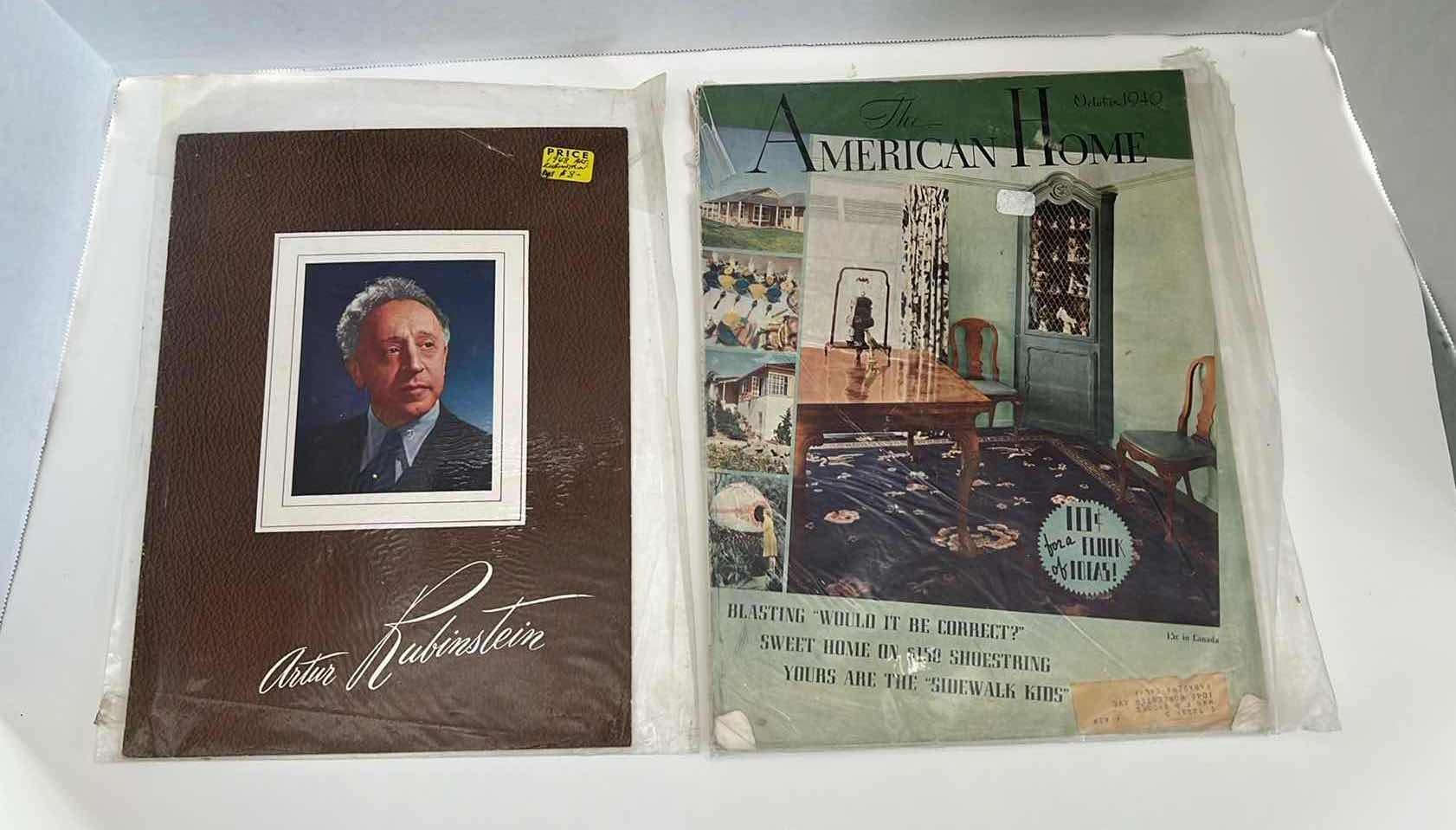 Photo 1 of COLLECTION OF VINTAGE MAGAZINES ARTUR RUBINSTEIN | THE AMERICAN HOME