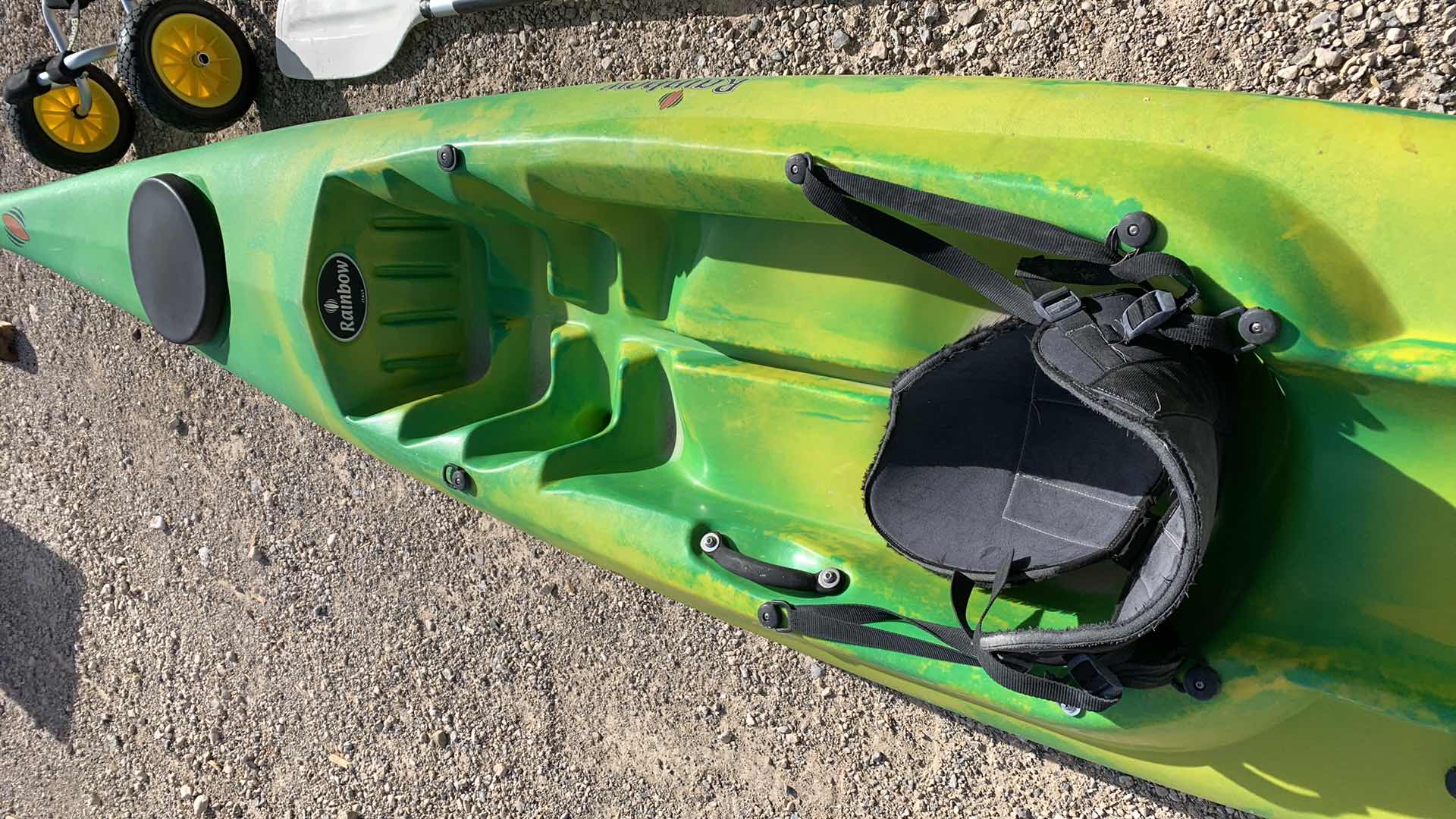 Photo 2 of RAINBOW OASIS KAYAK WITH PADDLE AND ROLLING TRANSPORTER