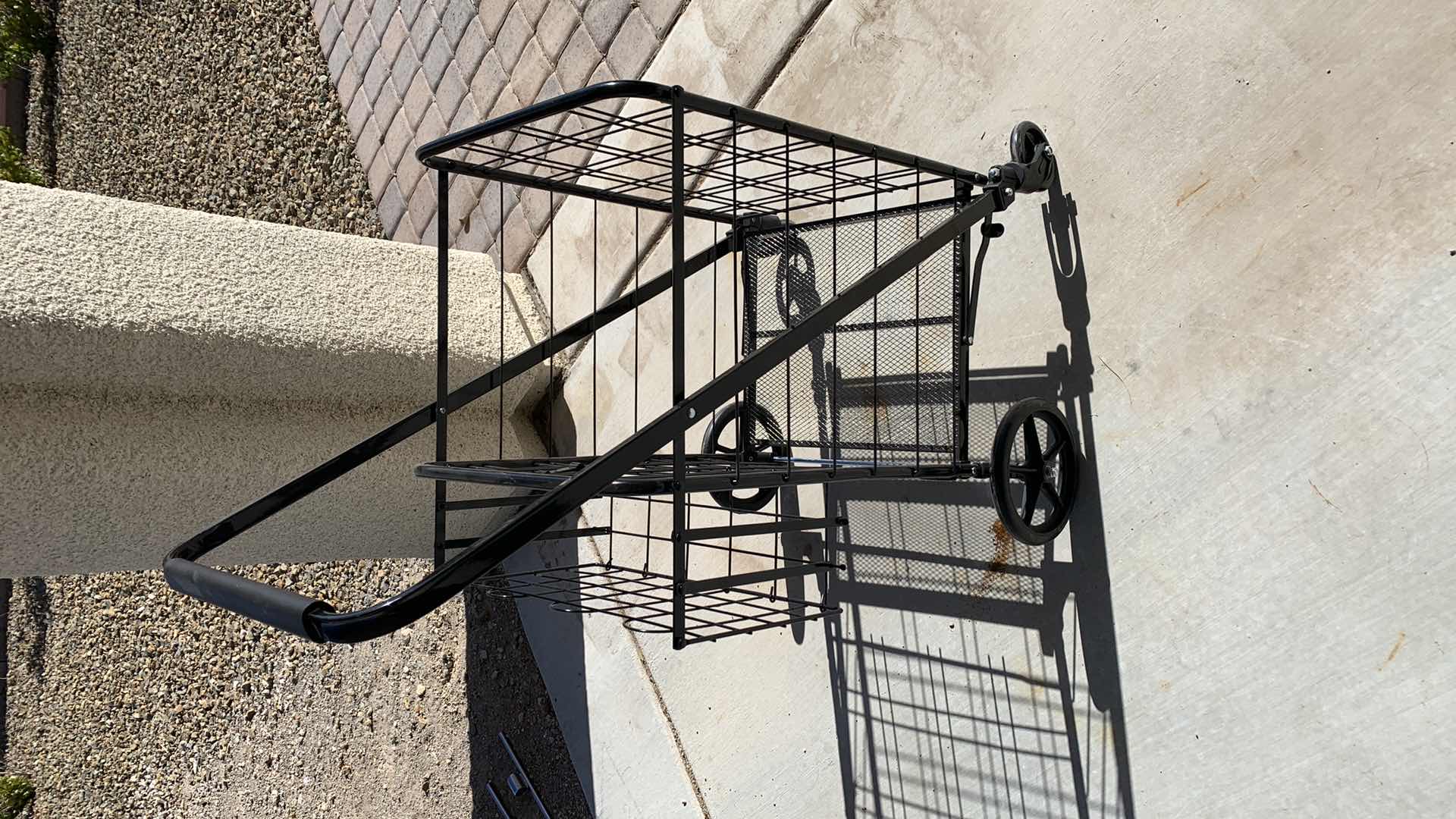 Photo 1 of LIGHTWEIGHT STEEL COLLAPSABLE SHOPPING CART