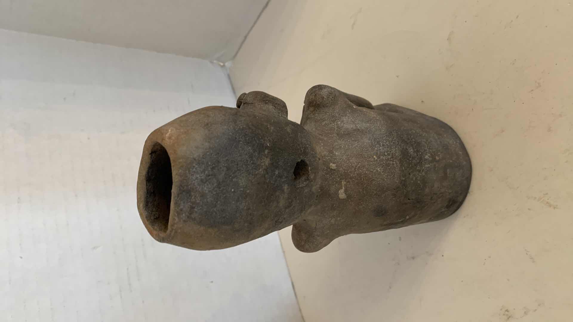 Photo 1 of PRE-COLUMBIAN STYLE FEMALE SITTING STATUE 8”