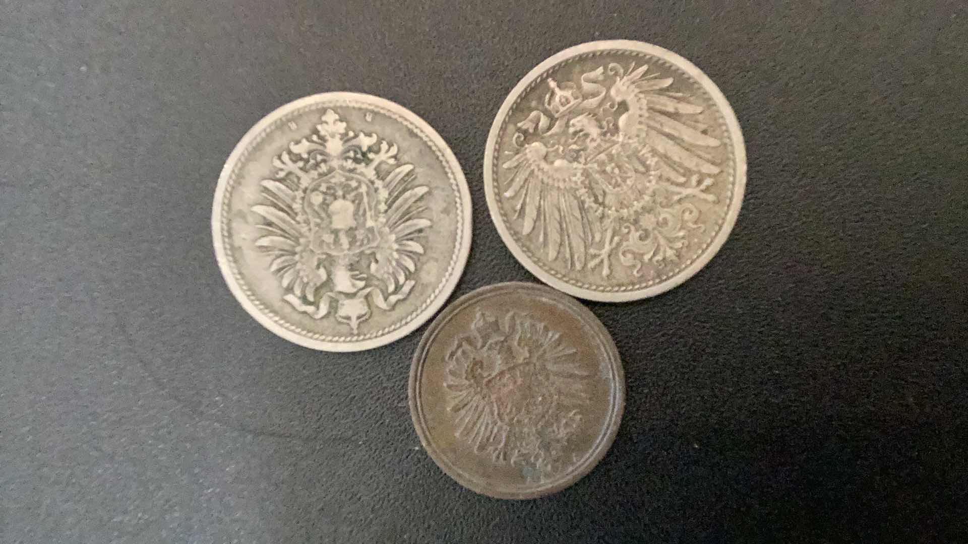 Photo 2 of 3 COLLECTIBLE COINS GERMANY- 1875, 1876, 1913