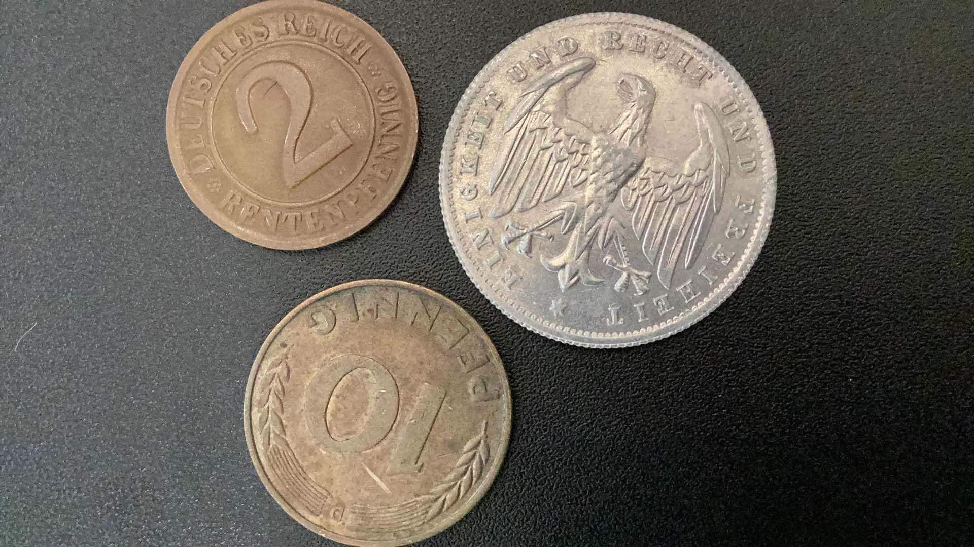 Photo 3 of 3 COLLECTIBLE COINS GERMANY- 2- 1923, 1- 1950