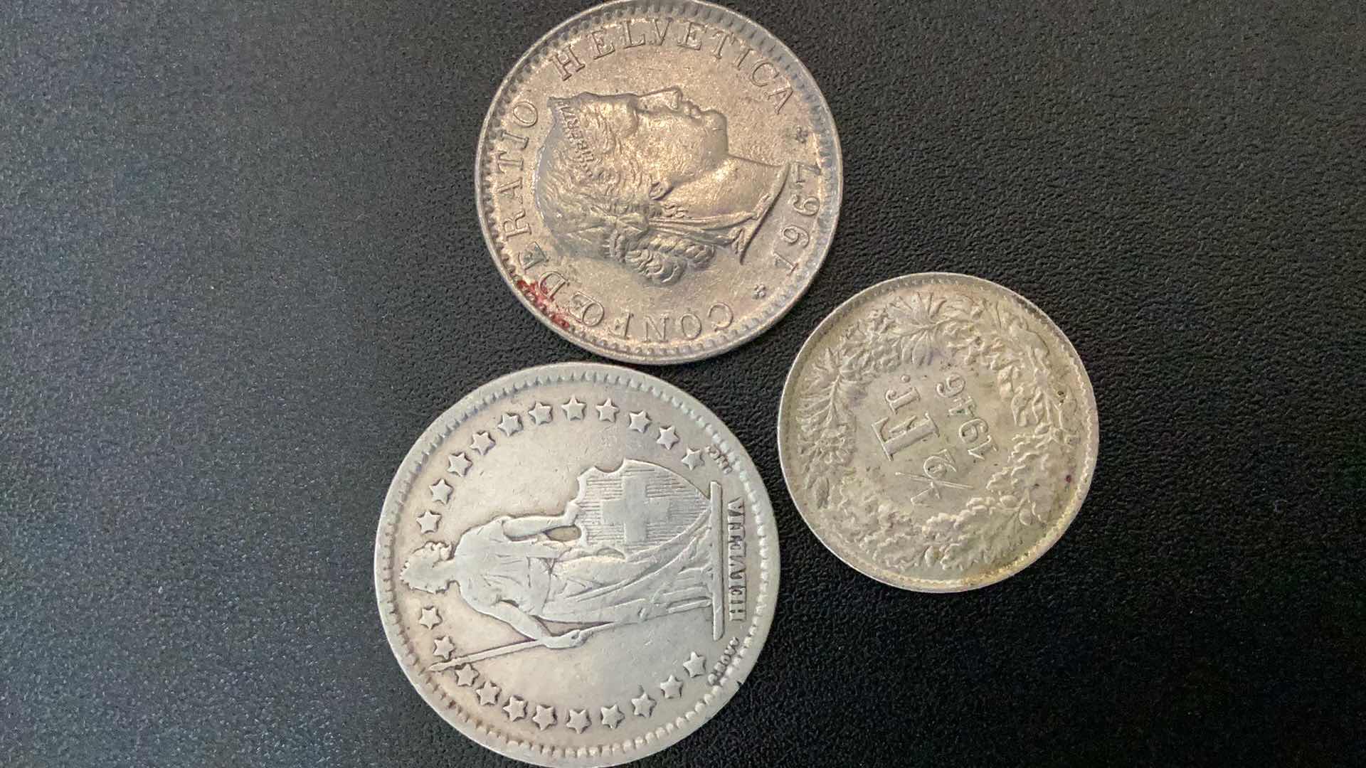 Photo 3 of 3 COLLECTIBLE COINS - SWITZERLAND 1944, 1946, 1967