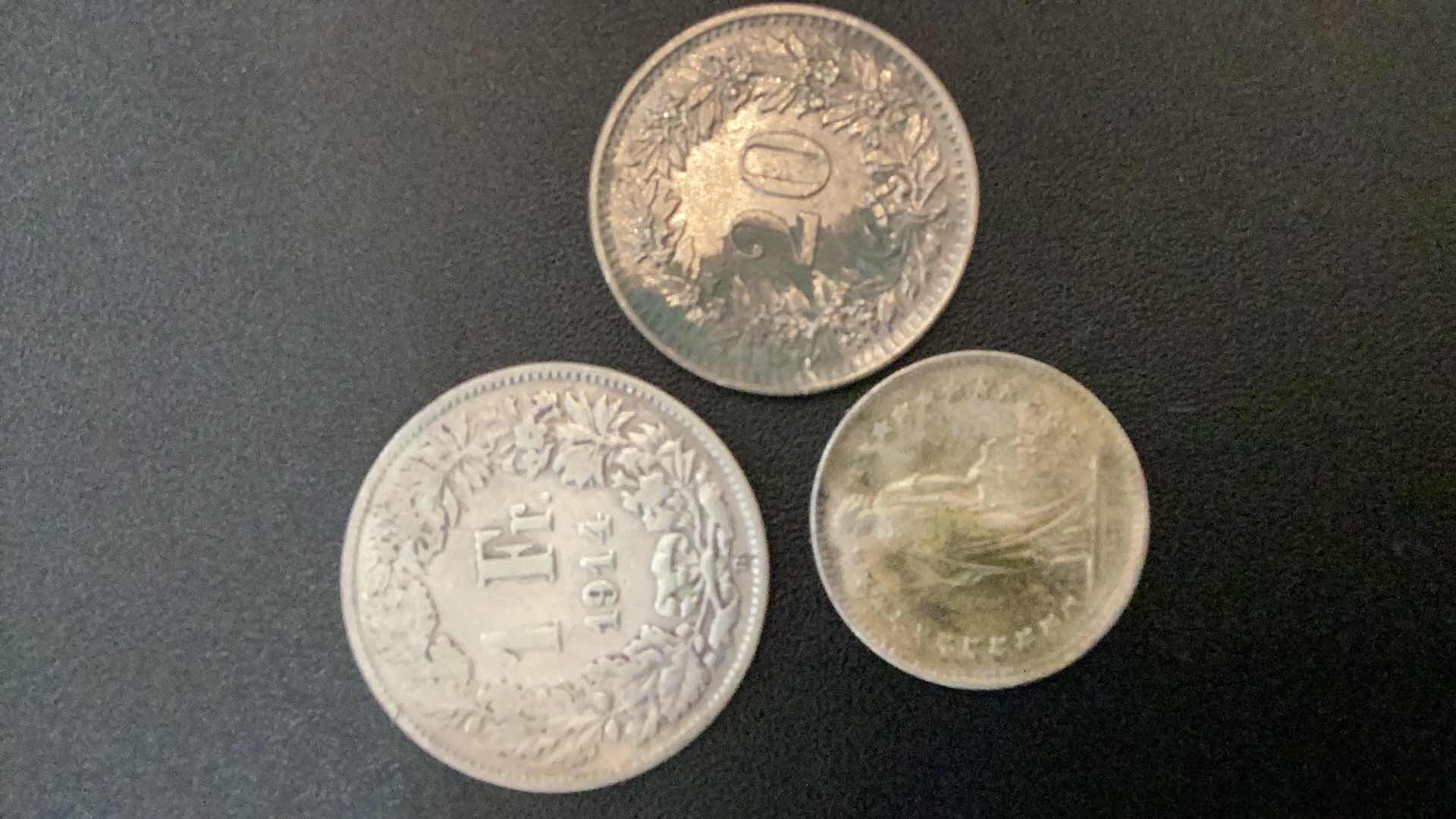 Photo 1 of 3 COLLECTIBLE COINS - SWITZERLAND 1944, 1946, 1967