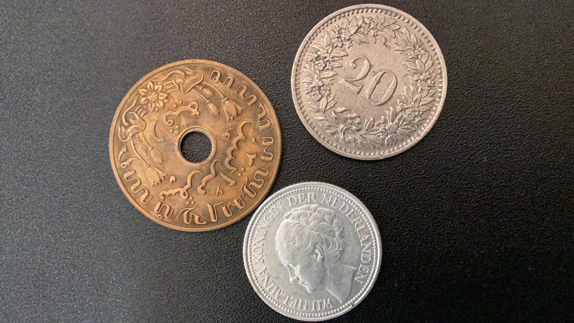 Photo 1 of 3 COLLECTIBLE COINS - SWITZERLAND 1914, 1945, 1947
