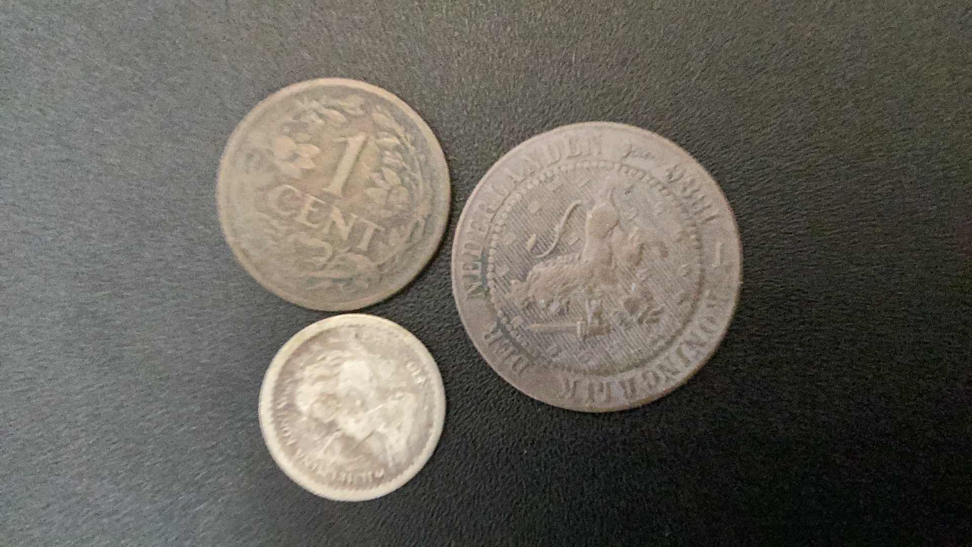 Photo 1 of 3 COLLECTIBLE COINS - NETHERLANDS 1886, 1917, 1918