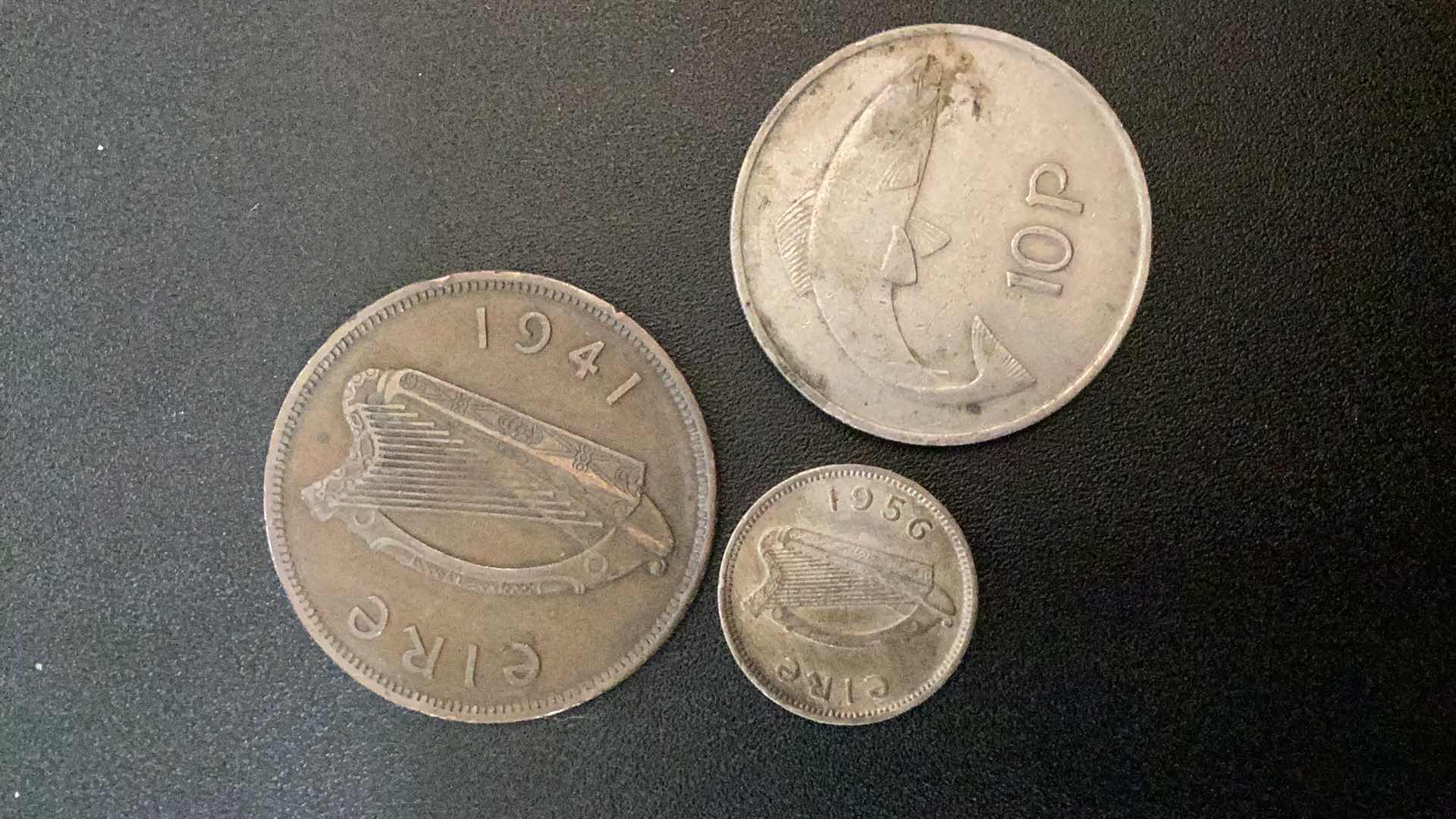 Photo 2 of 3 COLLECTIBLE COINS - IRELAND 1941, 1956 1969