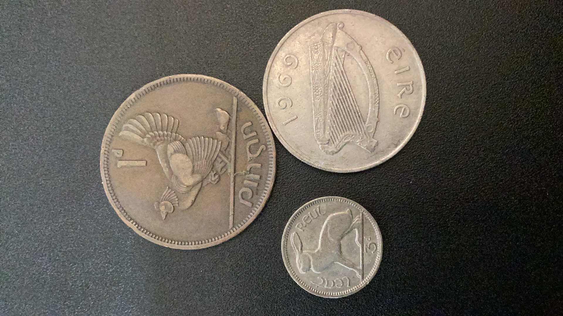 Photo 1 of 3 COLLECTIBLE COINS - IRELAND 1941, 1956 1969