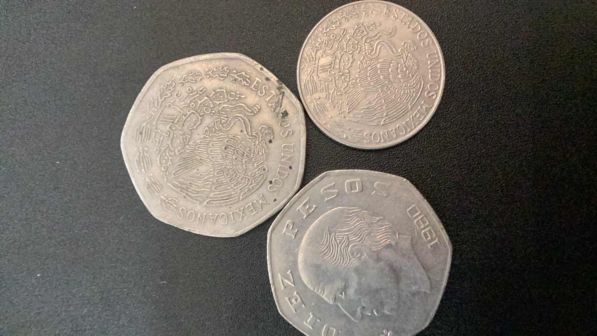 Photo 1 of 3 COLLECTIBLE COINS - ESTADOS UNIDOS MEXICANOS, 1978, 1980, 1980