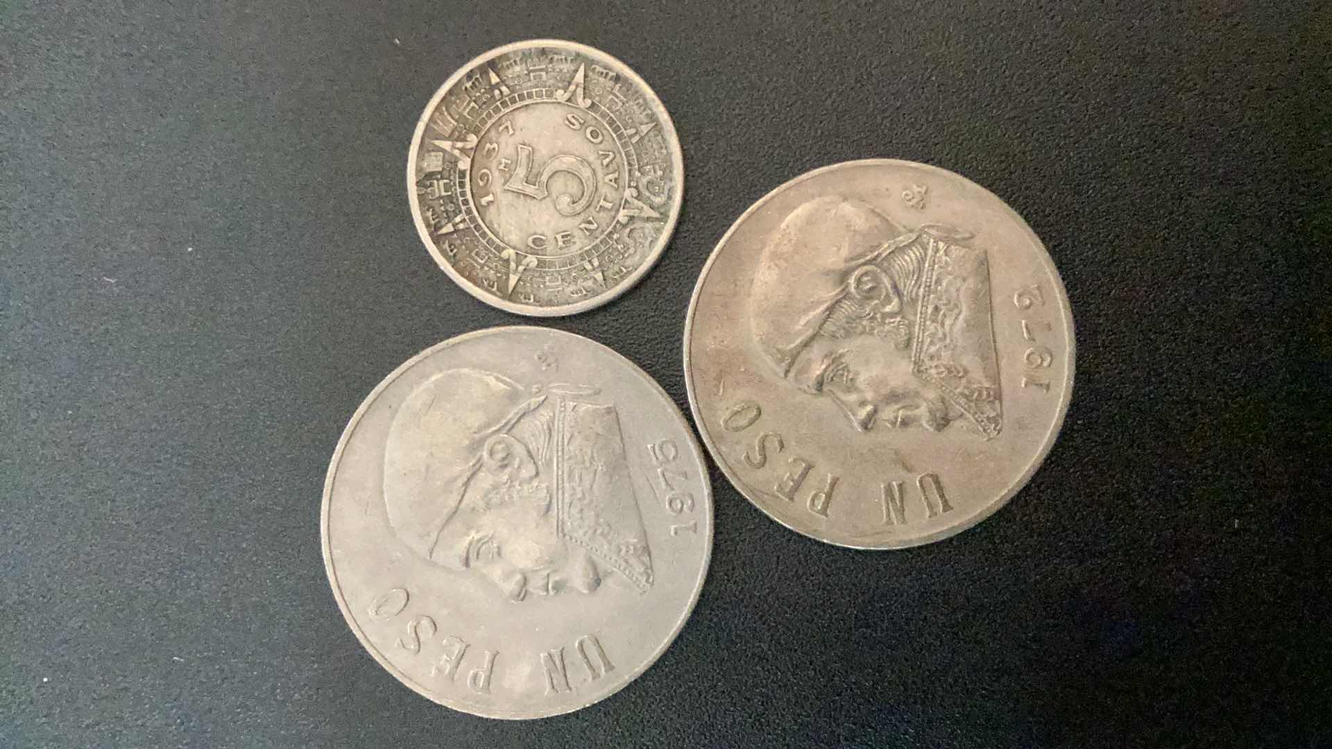 Photo 1 of 3 COLLECTIBLE COINS - MEXICO 1937, 1972, 1975