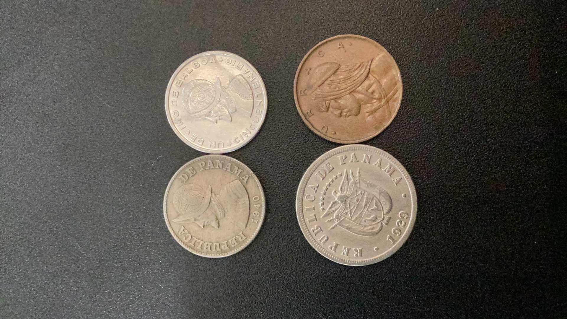 Photo 1 of 4 COLLECTIBLE COINS - PANAMA 1929, 1940, 1953, 1962