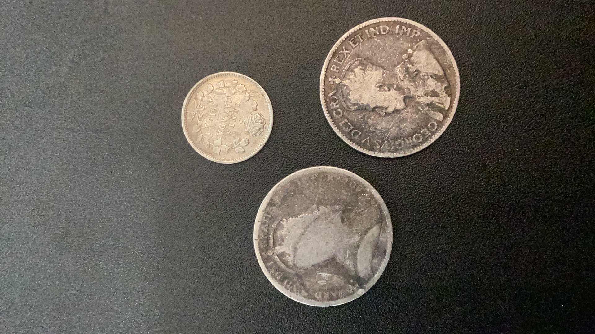 Photo 1 of 3 COLLECTIBLE COINS - CANADA, 1902, 1916, 1918
