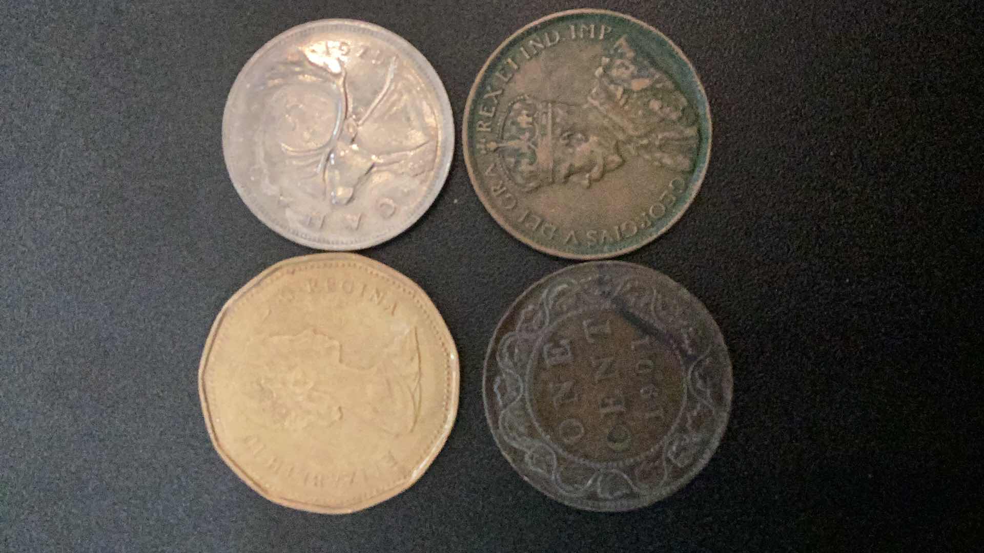 Photo 1 of 4 COLLECTIBLE COINS - CANADA, 1901, 1915, 1975, 1989
