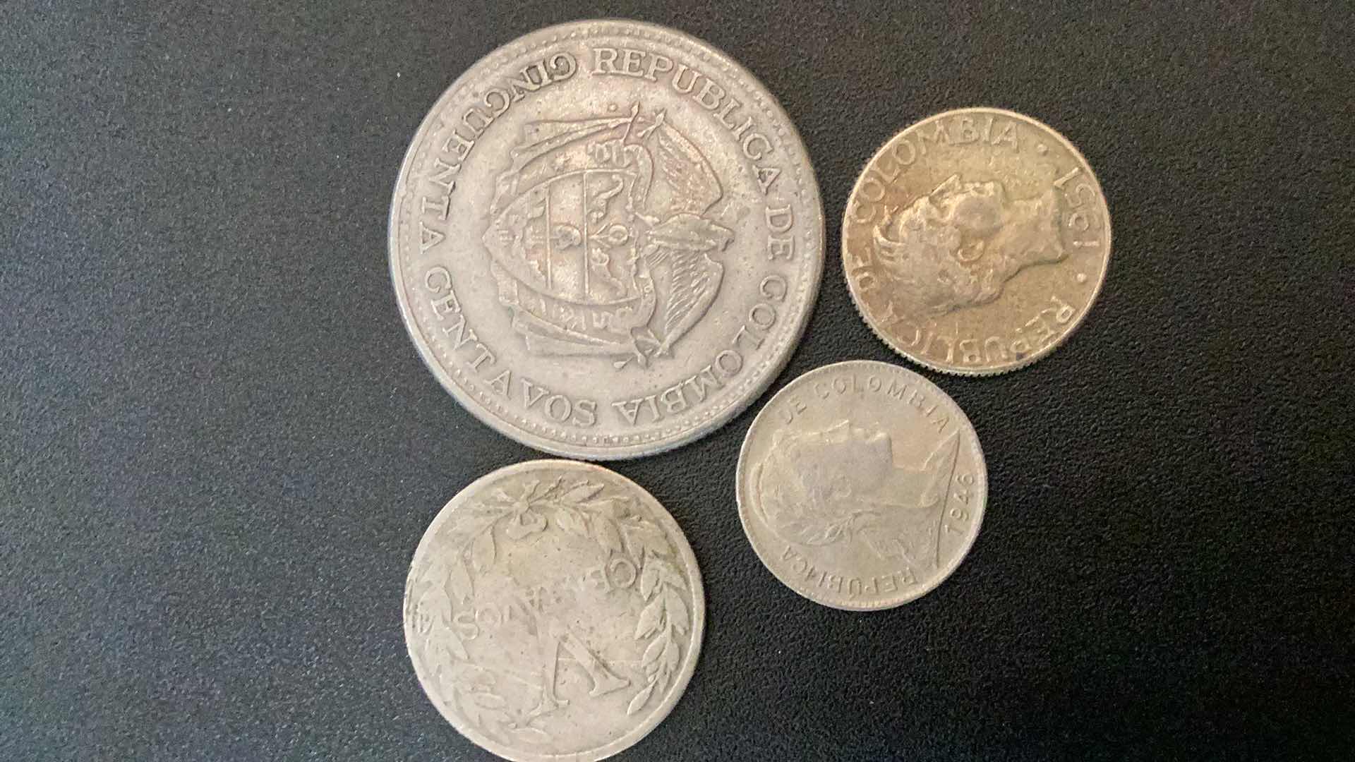 Photo 2 of 4 COLLECTIBLE COINS - COLUMBIA 1946, 1946, 1950, 1959