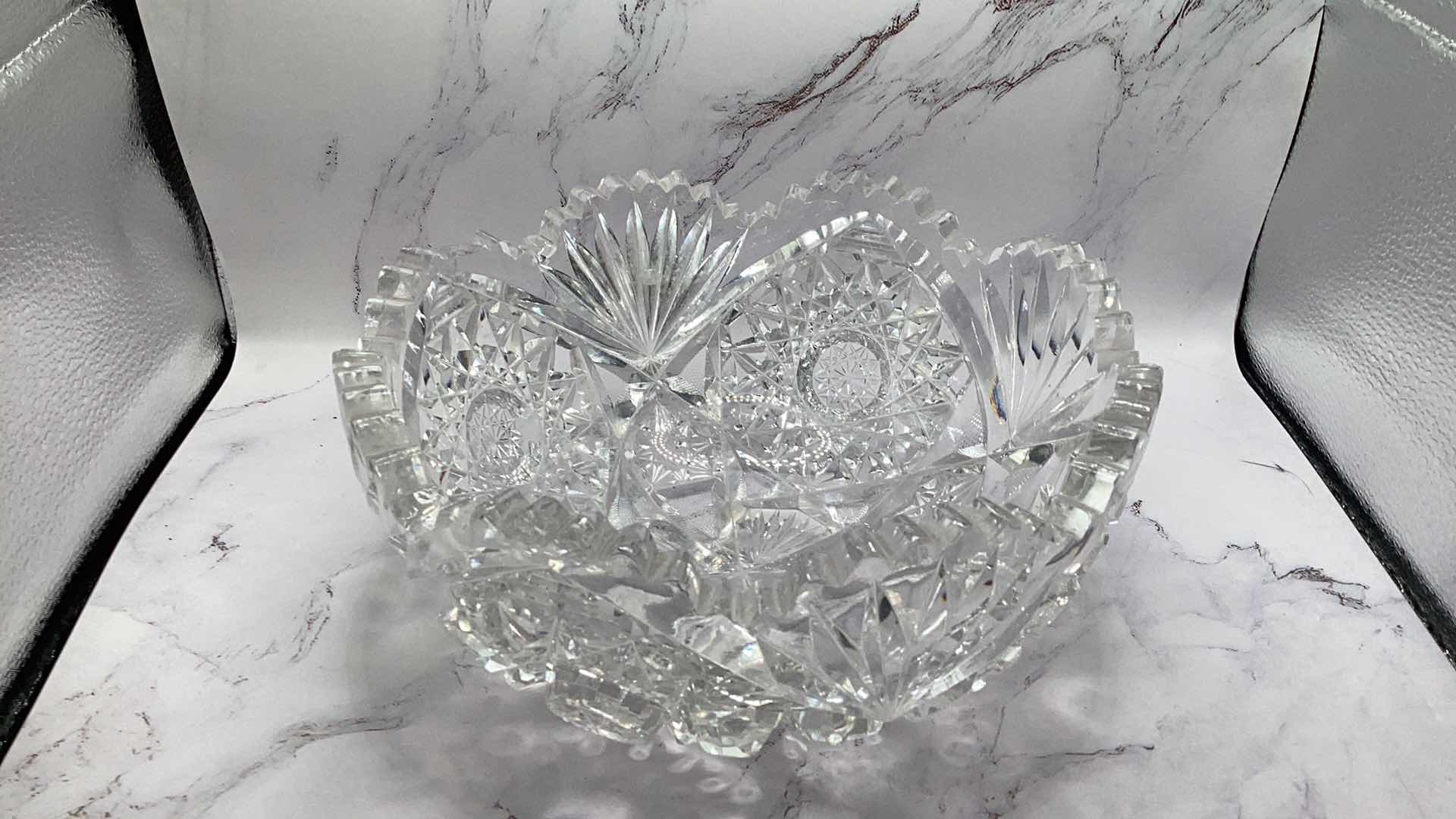 Photo 5 of LENOX PICTURE FRAME, LEADED CUT CRYSTAL BOWL AND 3 DESSERT CUPS