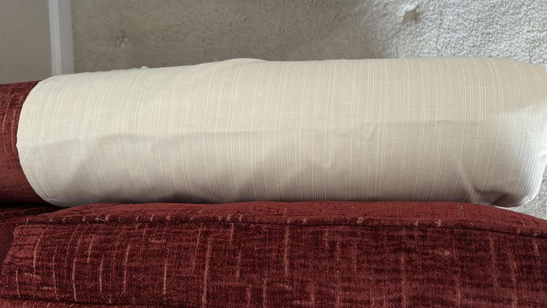 Photo 6 of ETHAN ALLEN SOFA, PILLOWS AND IVORY SUNBRELLA WASHABLE SLIPCOVERS FROM CALICO CORNER WITH ADDITIONAL THROW PILLOWS 7’6”