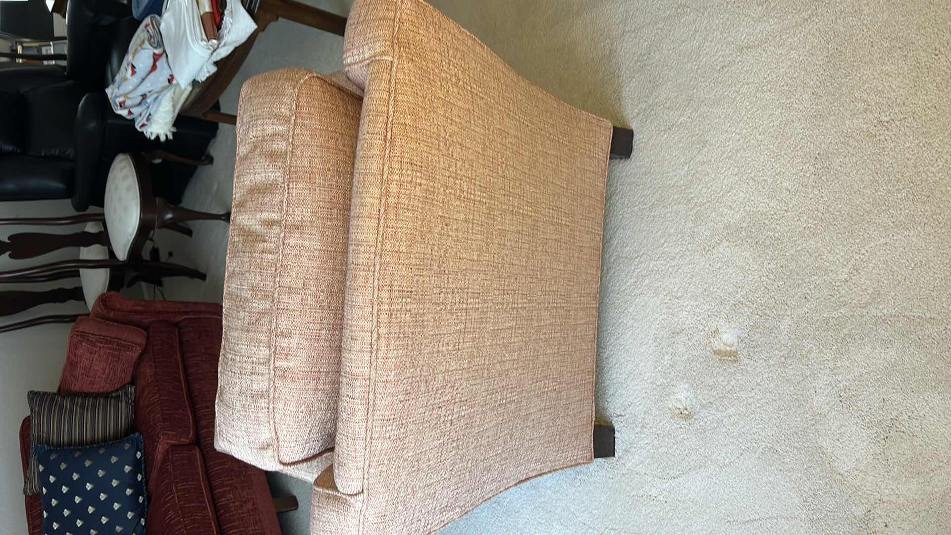 Photo 6 of CUSTOM CHAIR CALICO CORNERS WITH PILLOW AND ARM PROTECTORS