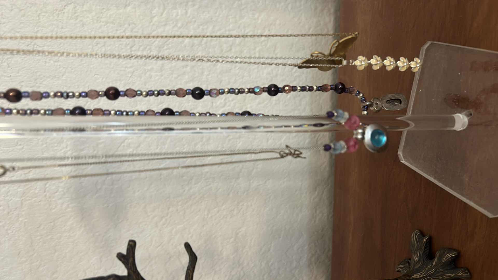 Photo 9 of COSTUME JEWELRY NECKLACES AND TWO HOLDERS
