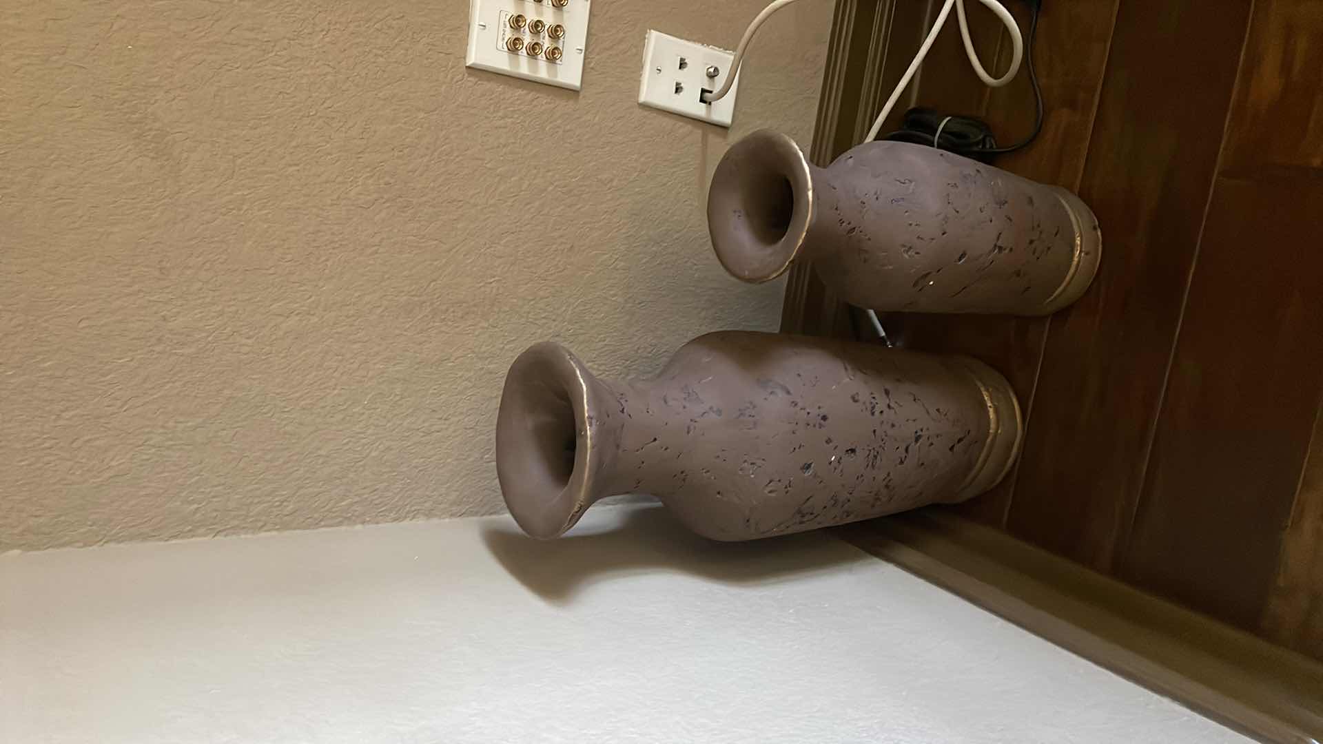 Photo 3 of BROWN VASES 24” , 20”