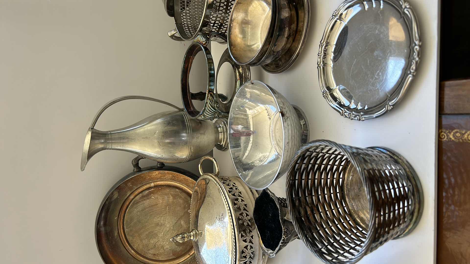 Photo 3 of VINTAGE SILVER AND PEWTER ASSORTMENT