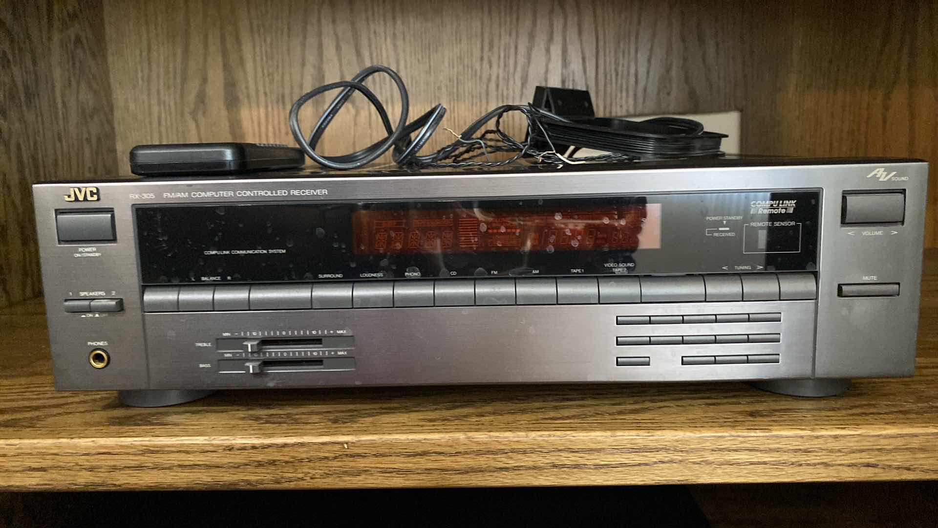 Photo 1 of JVC COMPUTER CONTROLLED RECEIVER WITH REMOTE