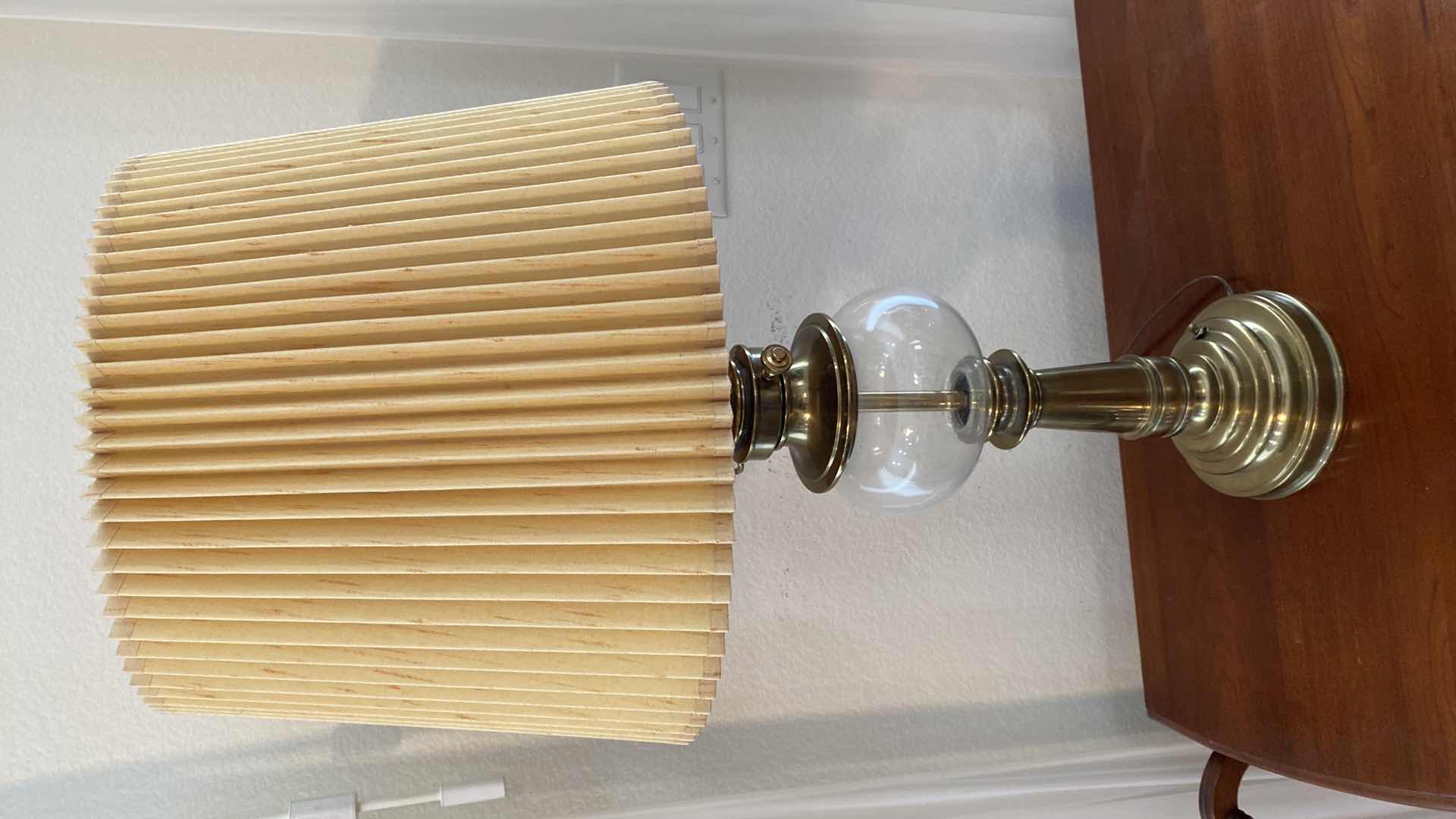 Photo 1 of BRASS TABLE LAMP H33”