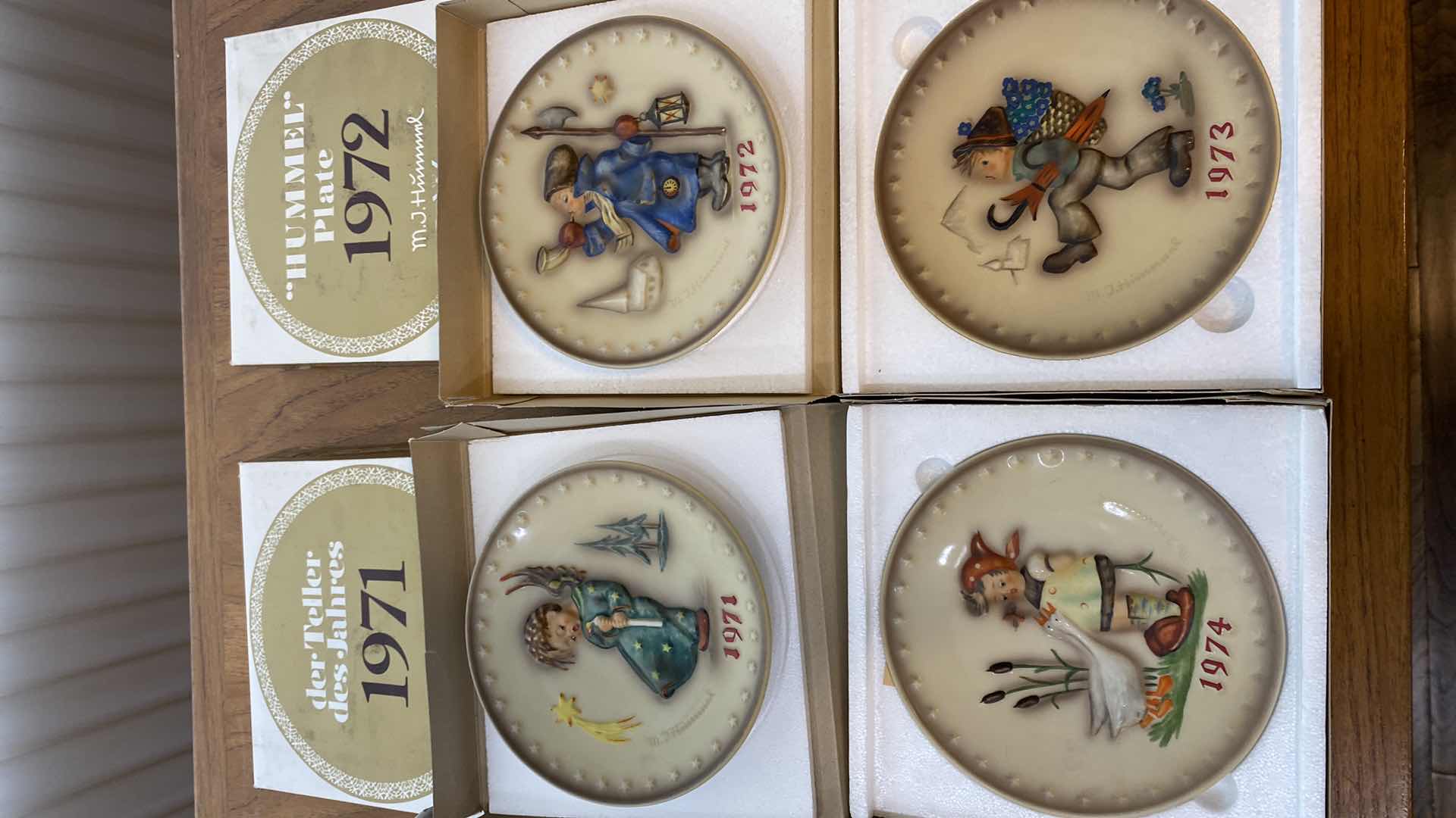 Photo 8 of J HUMMEL COLLECTOR PLATES YEARS 1971 to 1974