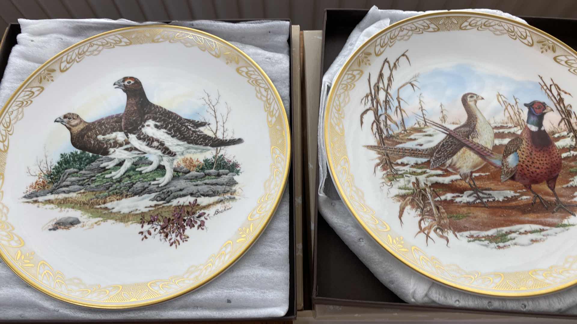 Photo 4 of 8-BOEHM PORCELAIN COLLECTOR PLATES 10.5”