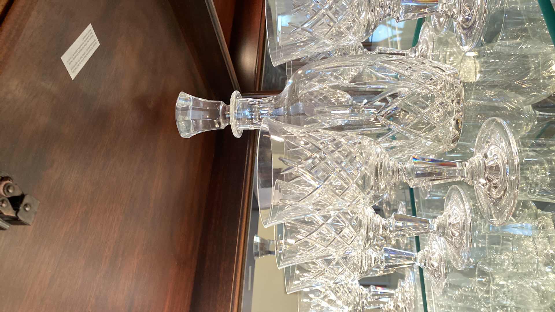 Photo 3 of CRYSTAL DECANTER AND 8 GLASSES