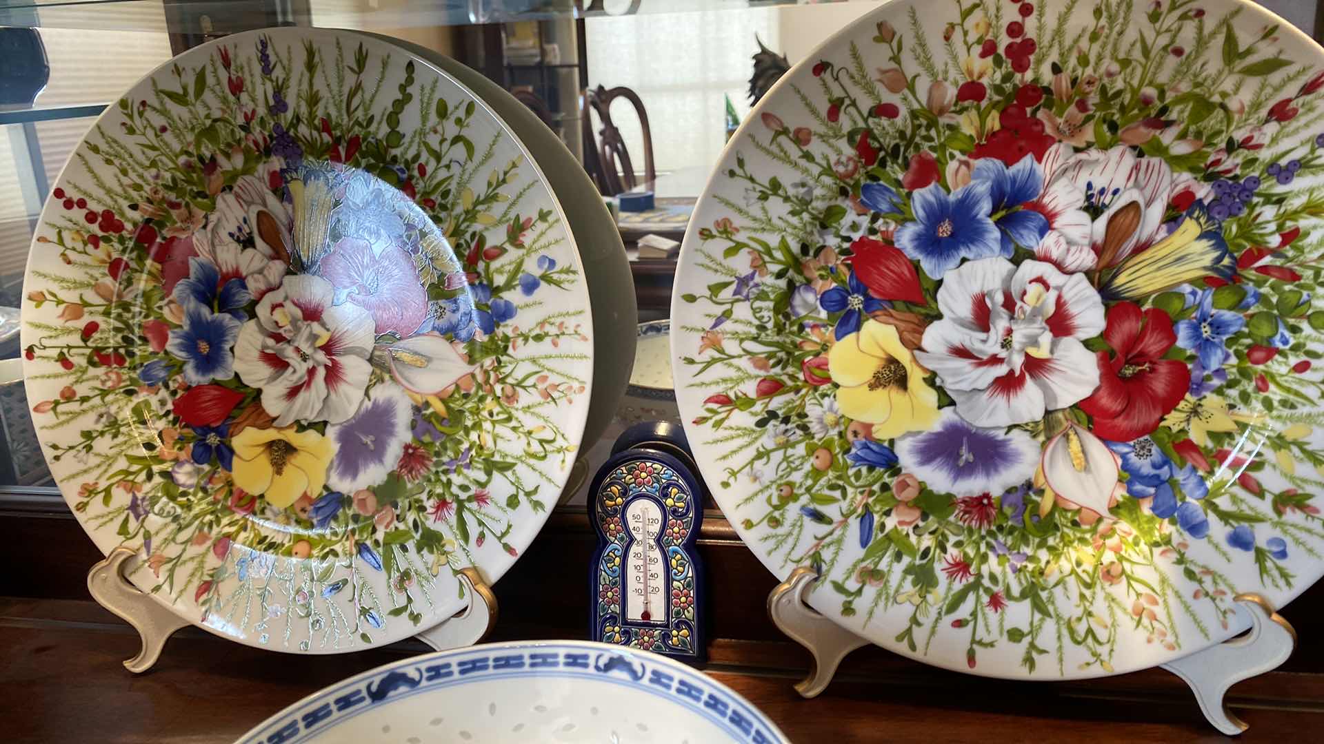 Photo 3 of TAITU FLORAL PLATES FROM ITALY AND ASIAN BOWL