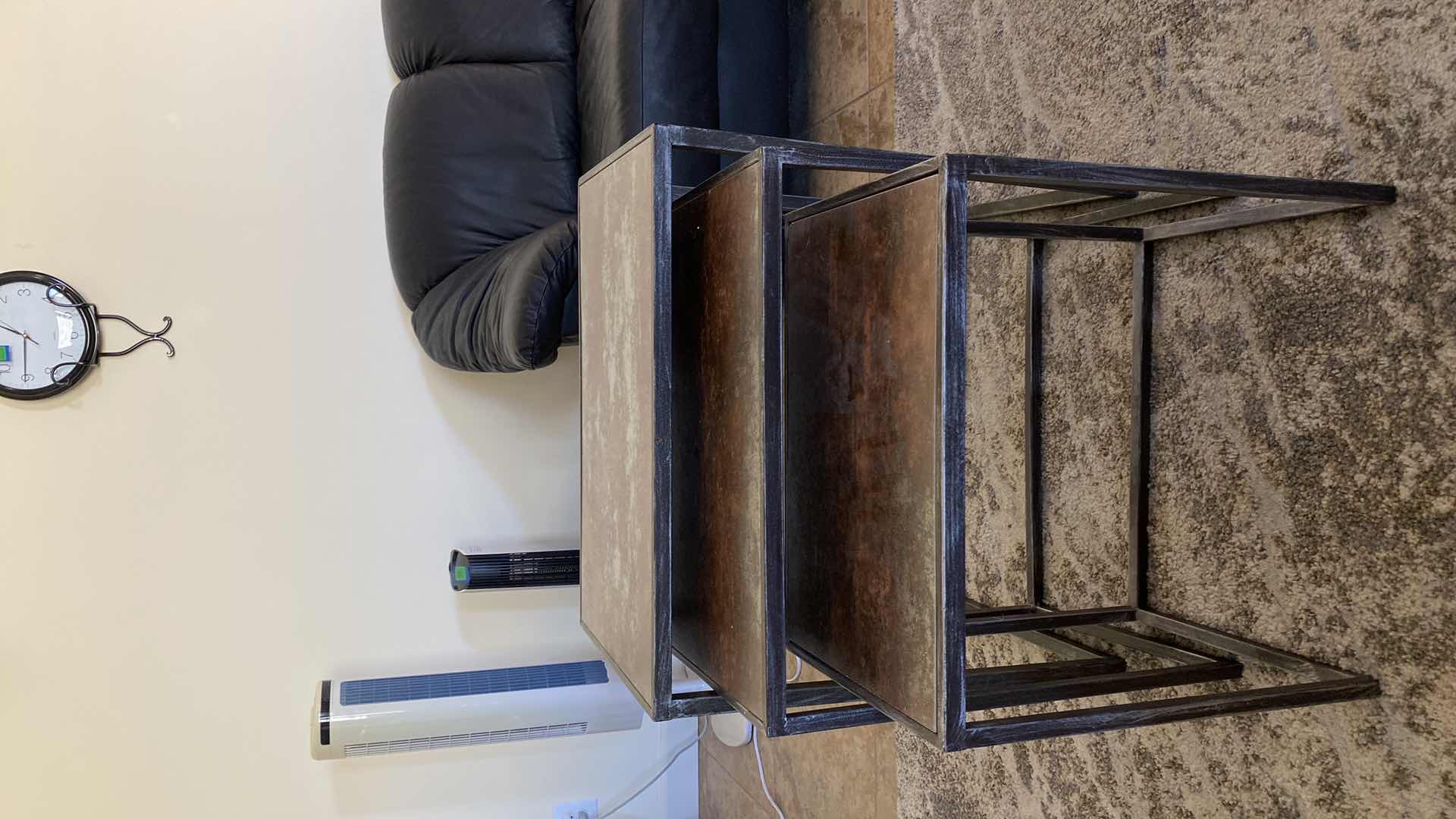 Photo 2 of 3 NESTING END TABLES FAMILY ROOM LARGEST 24 1/2” x 16” H 24”