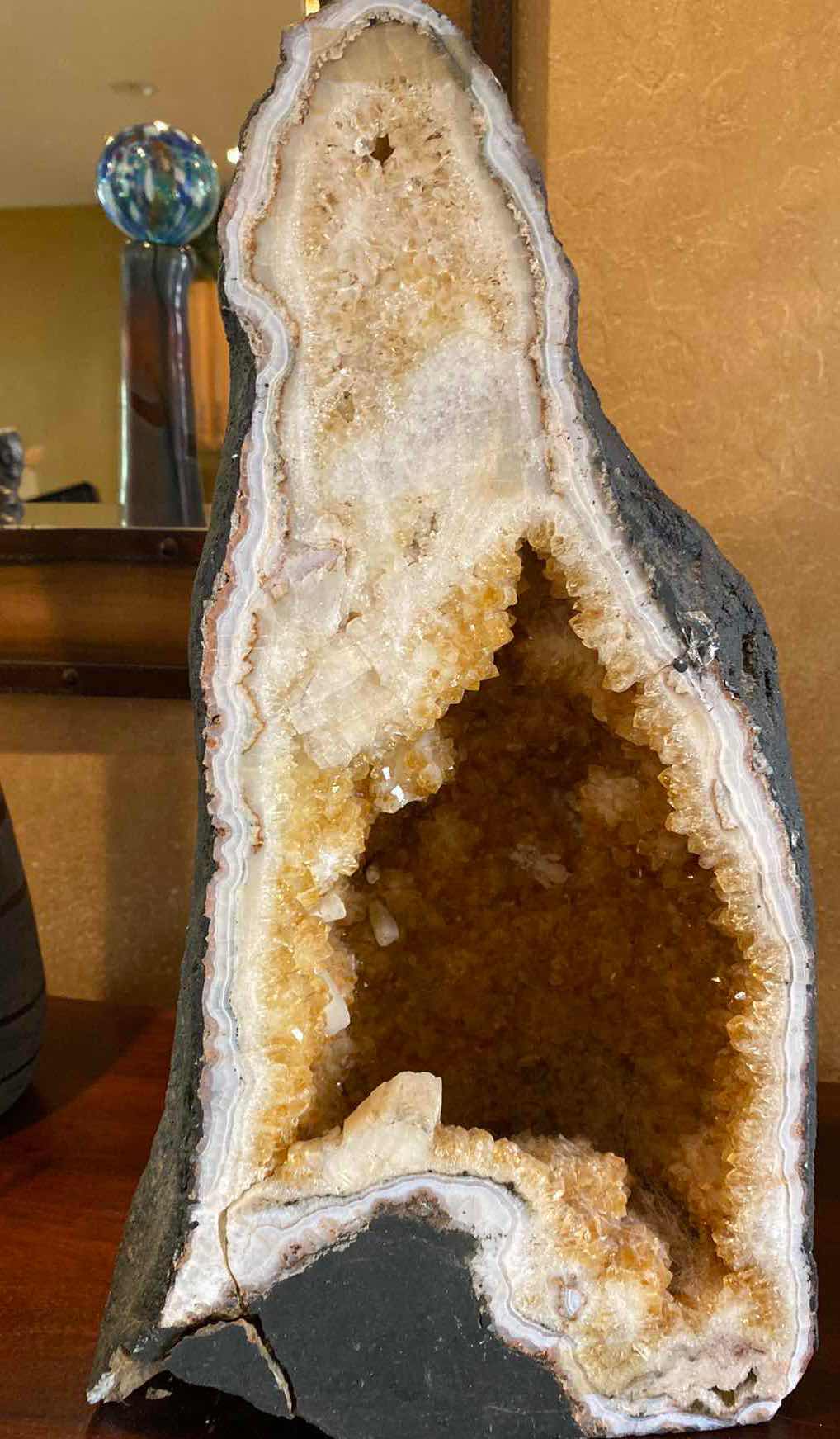 Photo 1 of CITRINE CRYSTAL CATHEDRAL GEODE 9“ x 17“ $1500