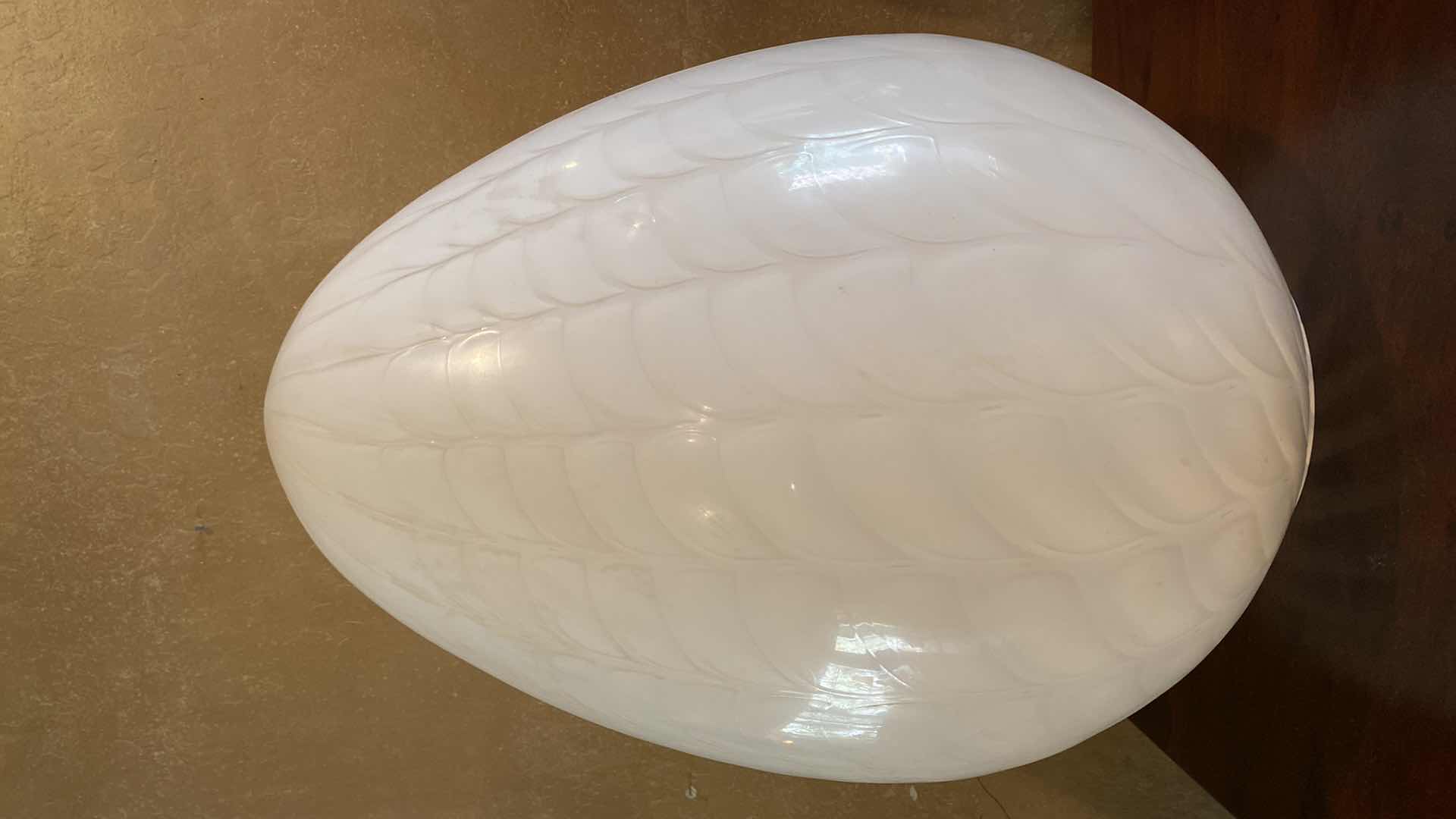 Photo 1 of EGG SHAPED GLASS LAMP 16” x 23”