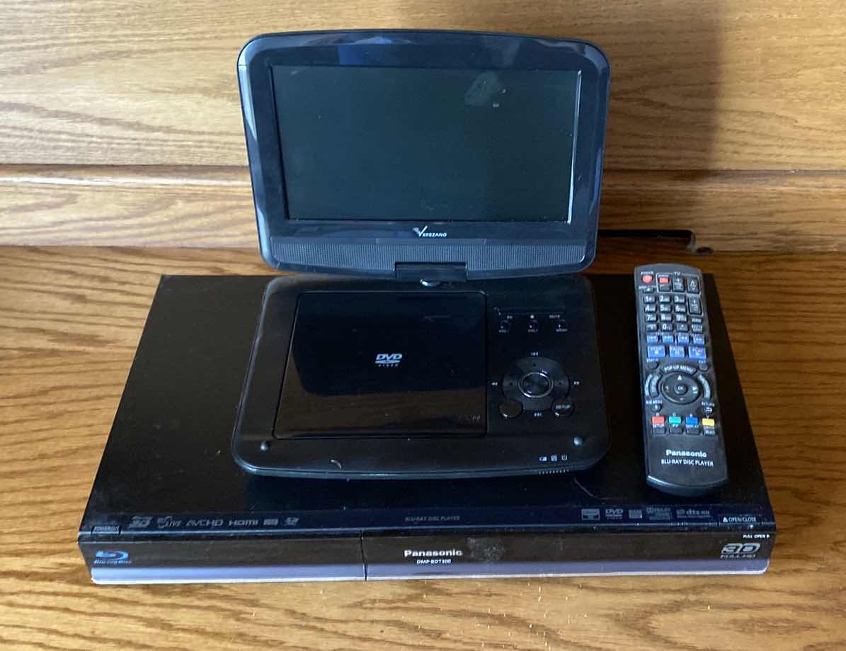 Photo 1 of ELECTRONICS PANASONIC BLUE RAY WITH REMOTE AND DVD PLAYER