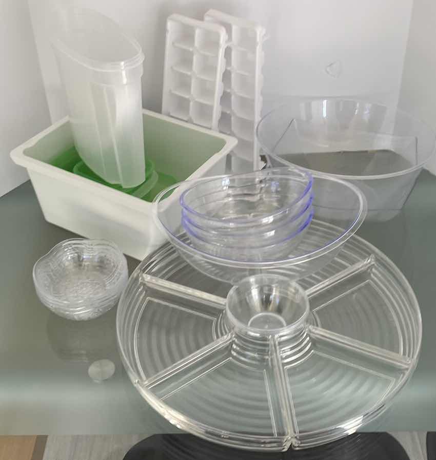 Photo 1 of ASSORTMENT OF PLASTIC STORAGE AND SERVE WARE