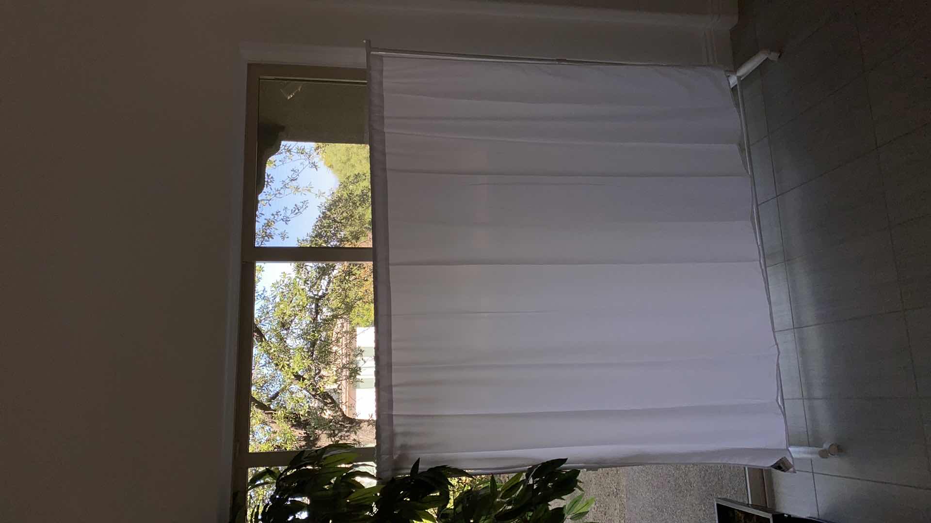 Photo 2 of ROLLING CURTAIN RACK WITH CURTAIN 6‘ x 6‘