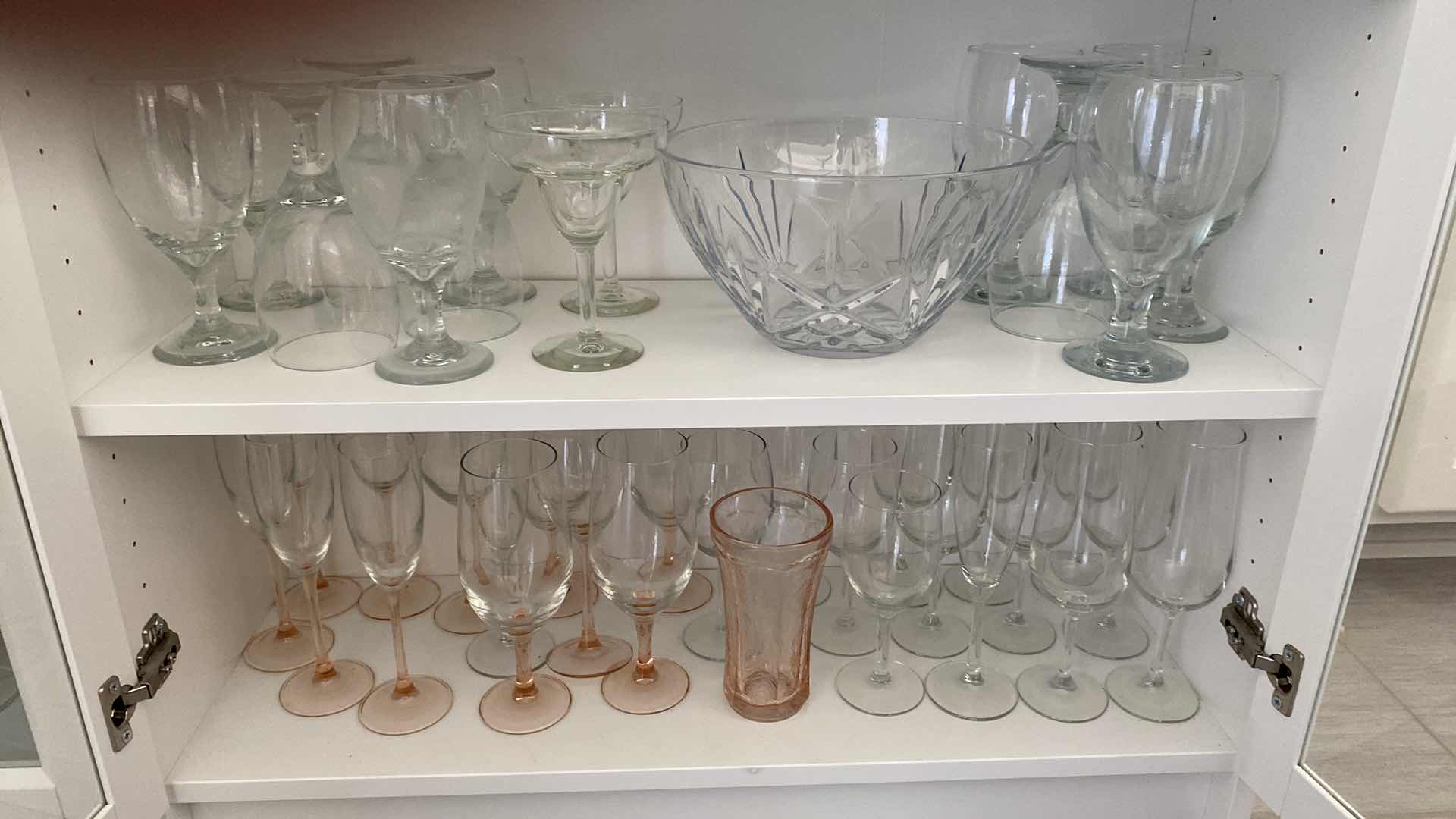 Photo 1 of 2-SHELFS STEMWARE AND GLASSWARE WITH A BOWL