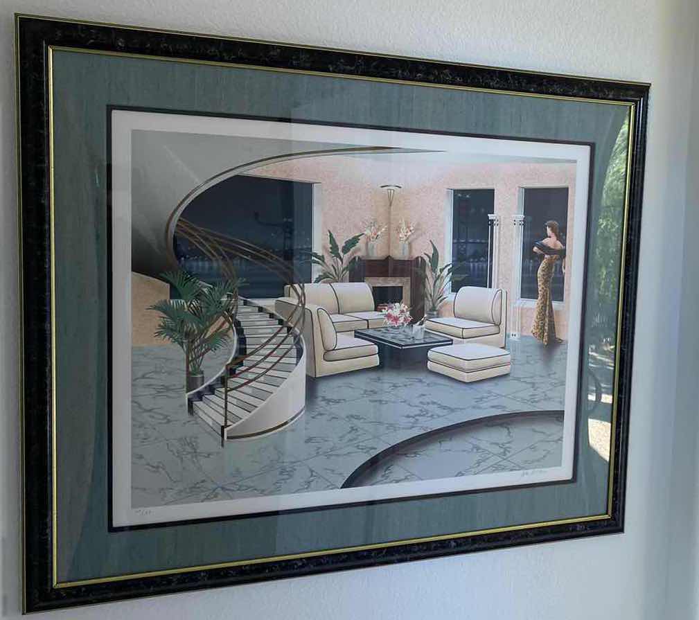 Photo 1 of FRAMED ART DECOR STYLE SIGNED JOHN P. O’BRIEN 148/190 ARTWORK 37” x 31”