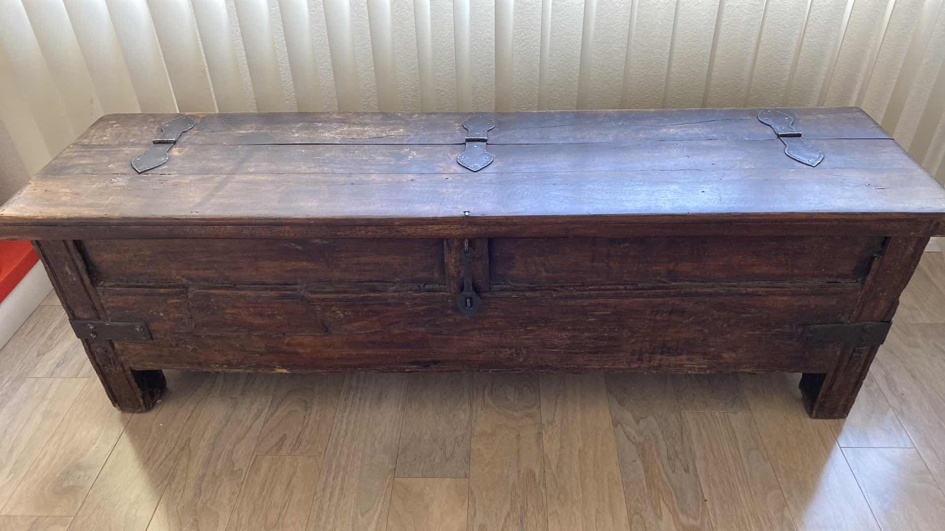 Photo 2 of RUSTIC BENCH WITH STORAGE 55“ x 14“ H 18”