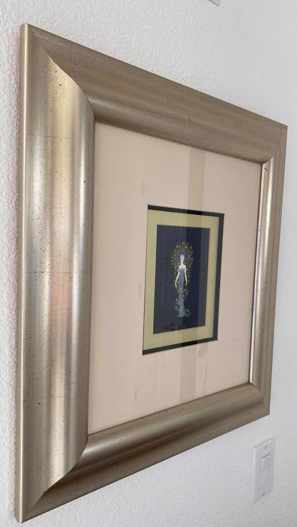 Photo 1 of FRAMED ART DECO STYLE SIGNED ARTWORK 20” x 21 1/2”