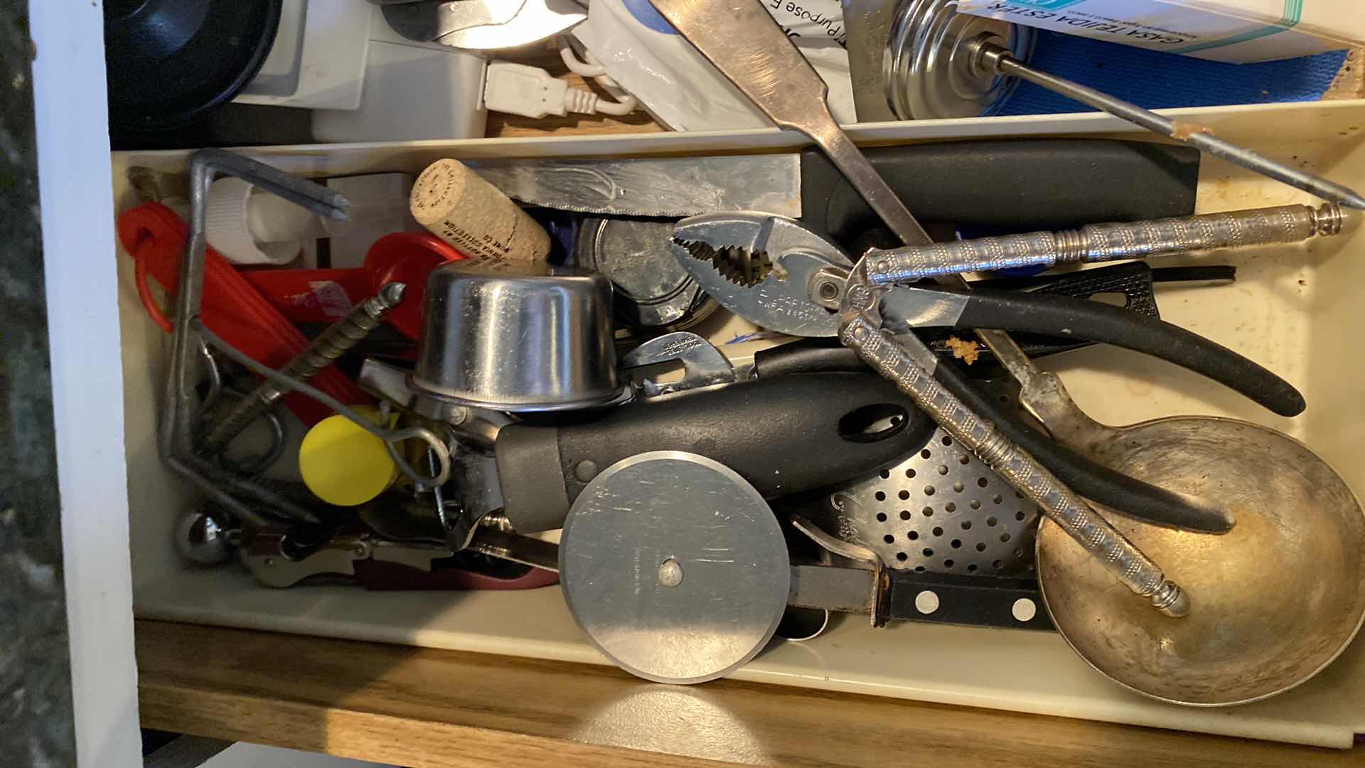 Photo 2 of CONTENTS OF 2 KITCHEN DRAWERS TOOLS AND MORE